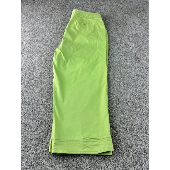 JH Collectibles TVA Womens Capri Pants Size 18 Green‎ Cropped Cotton Blend - Picture 7 of 11
